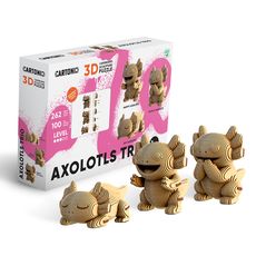зображення 1 - Картонний конструктор Cartonic 3D Puzzle AXOLOTLS TRIO