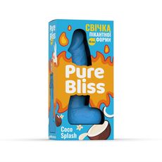 зображення 1 - Свічка член 15 см Pure Bliss - Blue Coco Splash