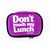 фото 2 - Ланч-бэг Just cover "Don't touch my lunch" фиолетовый 195 х 125 х 125 мм