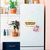 фото 1 - Наклейка на холодильник Papadesign "Ты жирная как этот шрифт"   40Х31 см