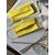 фото 4 - Маска многоразовая   из льна с марлевым вкладышем  желтая