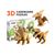 фото 2 - Картонный конструкторсCartonic 3D Puzzle DINOS TRIO