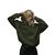 зображення 4 - UNISEX Худи на флисе зимний Oversize Тризуб F16, Хаки