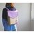фото 8 - Рюкзак с экокожи   "BEIGE + violet PASSION"   35x28х10