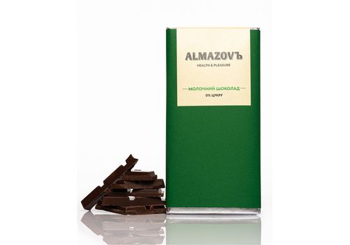 фото 1 - Шоколад ALMAZOVЪ "Молочный" 0% сахара