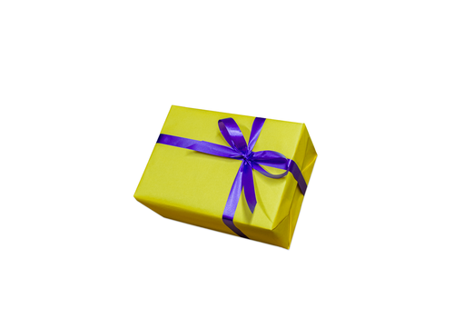 фото 3 - Подарочная упаковка "Однотонная желтая" М