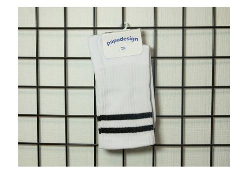 фото 1 - Бело-черные спортивные мужские носки Papadesign