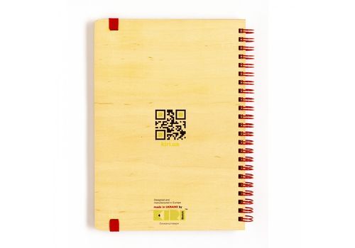 зображення 2 - Скетчбук ЕКО Kiri дерев'яний в крапку А5 "Чарівна пора", на пружині