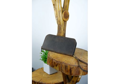 зображення 3 - Портмоне Kozhanty зіппер коричневий Teo