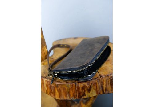 зображення 5 - Портмоне Kozhanty зіппер коричневий Teo