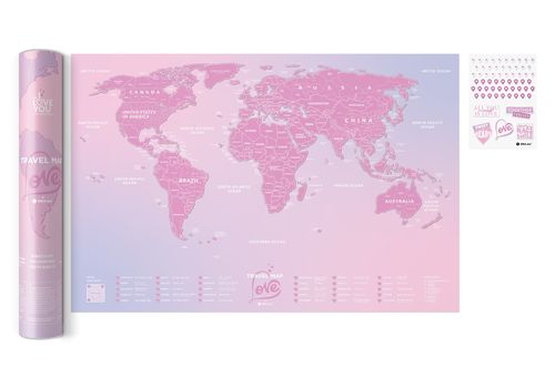фото 1 - Скретч карта мира Travel Map Love World 1DEA.me