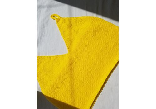 фото 2 - Топ Soft spot вязаный  ручной работы желтый