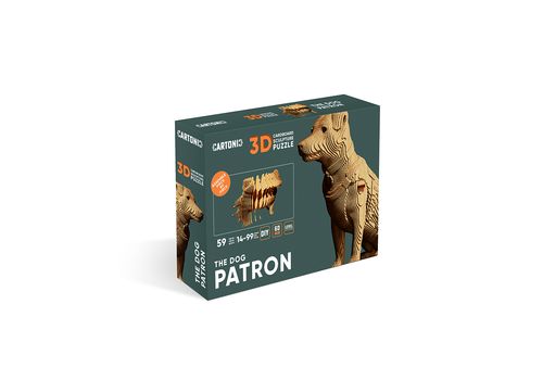 зображення 4 - Картонний конструктор 1DEA.me "Cartonic 3D Puzzle PATRON, THE DOG"