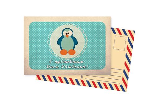 фото 1 - Открытка Mirabella postcards "Пингвин"