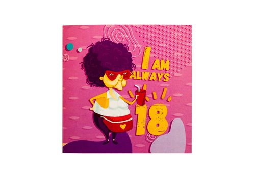 зображення 1 - Листівка- шоколадка Papadesign "I am always 18" 14x14