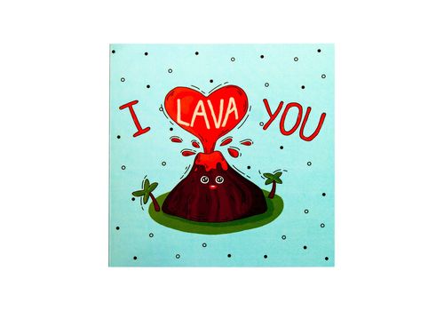 зображення 1 - Листівка- шоколадка Papadesign "I lava you" 14x14