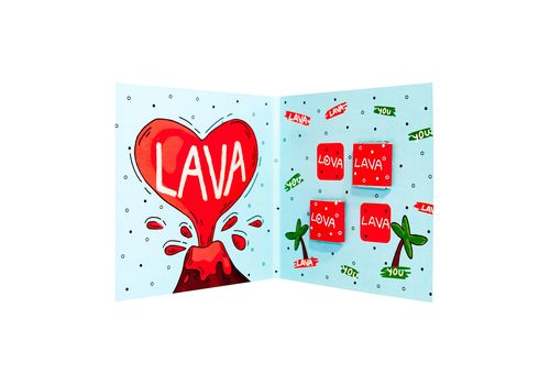 зображення 3 - Листівка- шоколадка Papadesign "I lava you" 14x14