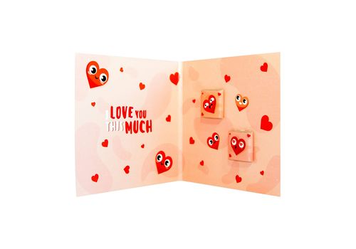 зображення 3 - Листівка- шоколадка Papadesign "I love you this much" 14x14