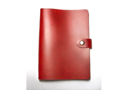 фото 1 - Блокнот Leather Manufacture "Большой" красный