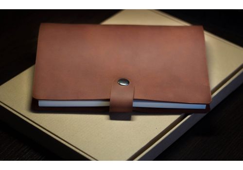 фото 4 - Блокнот Leather Manufacture "Большой" коричневий