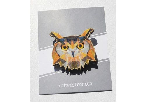 фото 1 - Значок Urbanist "Owl" деревянный