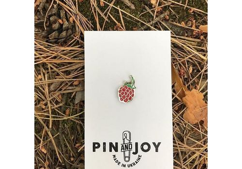 фото 4 - Значок Pin&Joy "Малина" металл