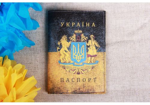 фото 1 - Обложка на паспорт Harno Hand made "Герб Украины" эко-кожа