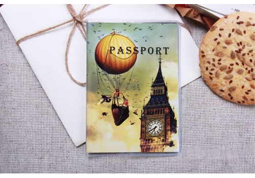 фото 1 - Обложка на паспорт Harno Hand made "Биг Бэн" пластик