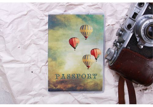 фото 1 - Обложка на паспорт Harno Hand made "Воздушные шары" пластик