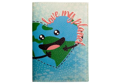 фото 1 - Обложка для паспорта "Love my planet" 13,5*10 Papadesign