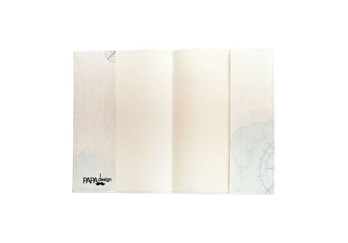 фото 3 - Обложка для паспорта Papadesign "Компас" 13,5*10