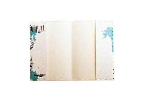 фото 3 - Обложка для паспорта Papadesign "Марки" 13,5*10