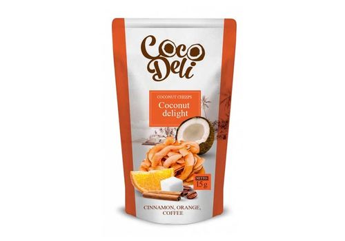зображення 1 - Чіпси кокосові Cocodeli "Апельсин+кориця" 15 г
