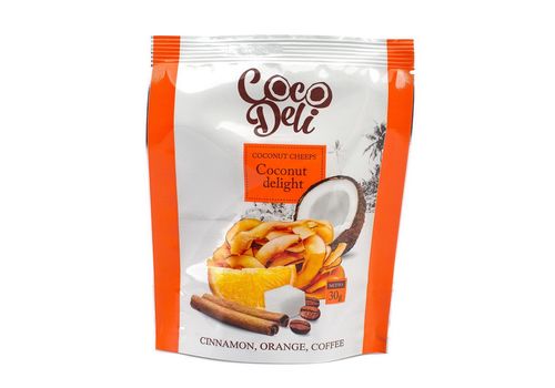 фото 2 - Чипсы кокосовые Cocodeli "Апельсин+корица" 30 г