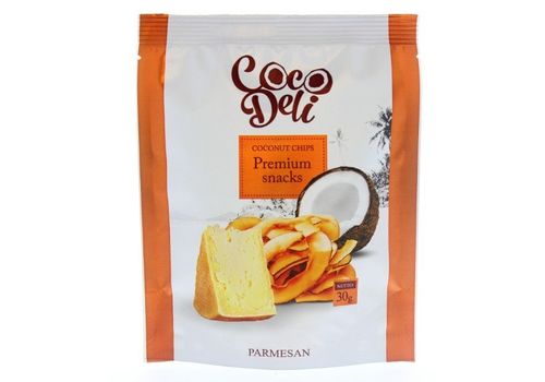 фото 2 - Чипсы кокосовые Cocodeli "Сыр Пармезан" 30г
