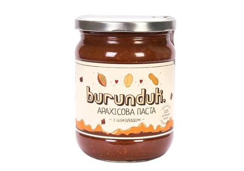 фото 1 - Арахисовая паста Burunduk "С шоколадом" 250 гр