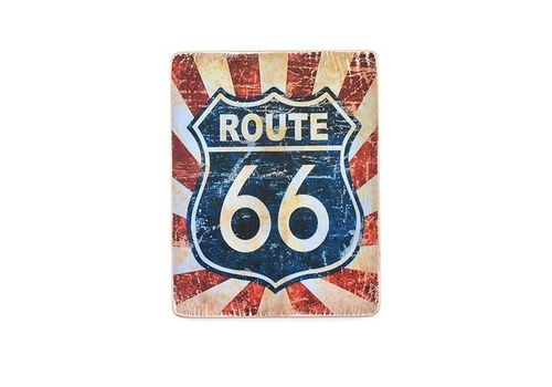 фото 1 - pvm0003 Постер Route 66 #1 Blue and red