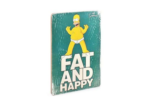 фото 2 - Постер The Simpsons #11 Fat and Happy (green) Wood Posters 200 мм 285 мм 8 мм