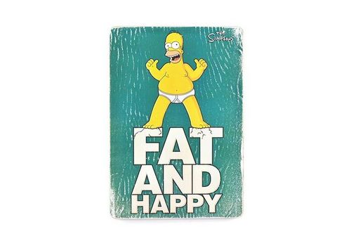 фото 1 - Постер The Simpsons #11 Fat and Happy (green) Wood Posters 200 мм 285 мм 8 мм