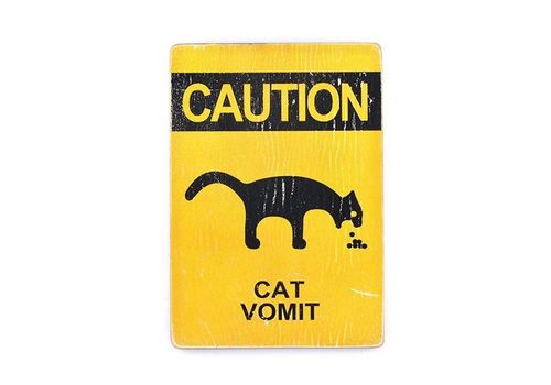 зображення 1 - Постер "Caution Cat Vomit"