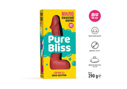 фото 1 - Мыло Pure Bliss пенис BIG Red