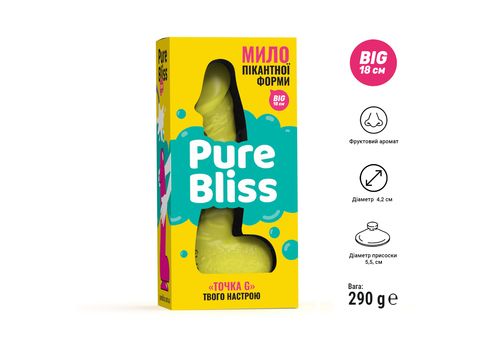 фото 1 - Мыло Pure Bliss пенис BIG Yellow