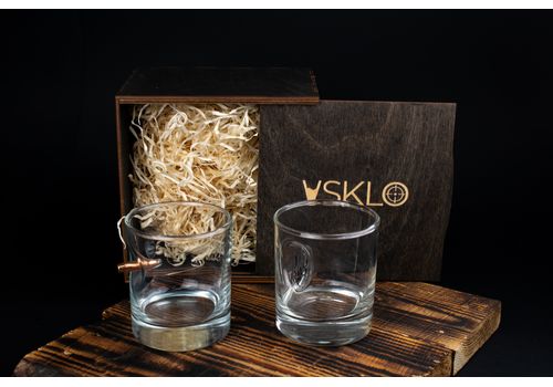 фото 1 - Набор стаканов виски с пуля+ герб VSLKO