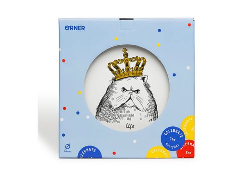 зображення 1 - Тарілка ORNER "Кіт в короні"