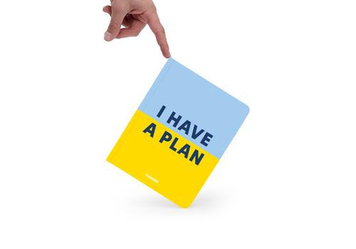 зображення 3 - Блокнот ORNER для планування  "I HAVE A PLAN" блакитно - жовтий
