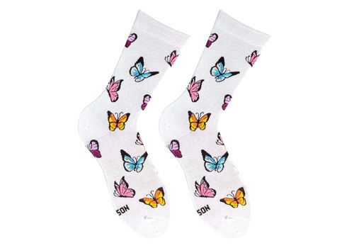 зображення 1 - Шкарпетки NOSKAR "Метелики білі"