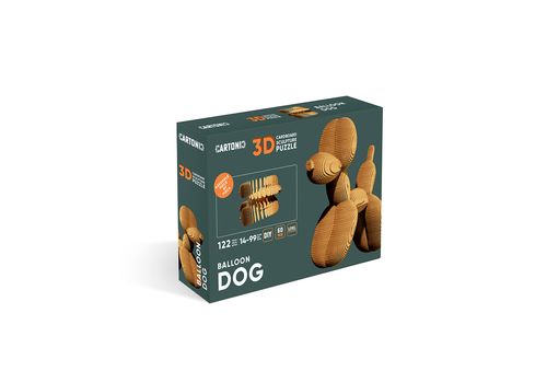 фото 1 - Картонний конструктор 1DEA.me "Cartonic 3D Puzzle BALLOON DOG"