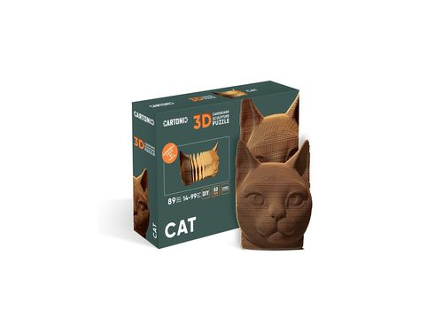 фото 1 - Картонний конструктор 1DEA.me "Cartonic 3D Puzzle CAT"