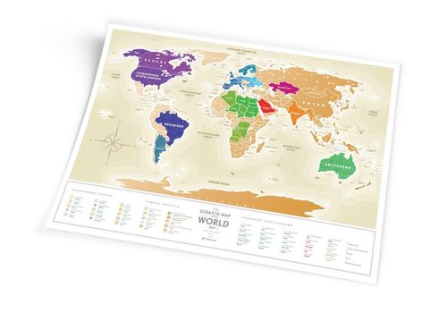 зображення 4 - Скретч-карта 1DEA.me "Travel map Gold world" rus (80*60см)