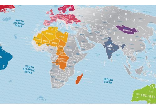 фото 6 - Скретч-карта "Travel map Silver world"eng (60*80cм) 1DEA.me